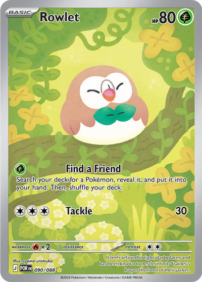 Pokemon Perfect Order Rowlet #090
