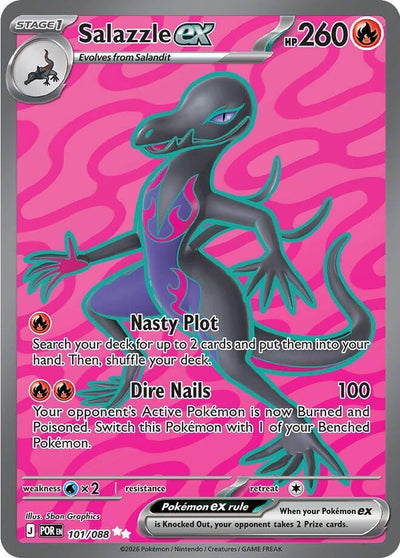 Pokemon Perfect Order Salazzle ex #101