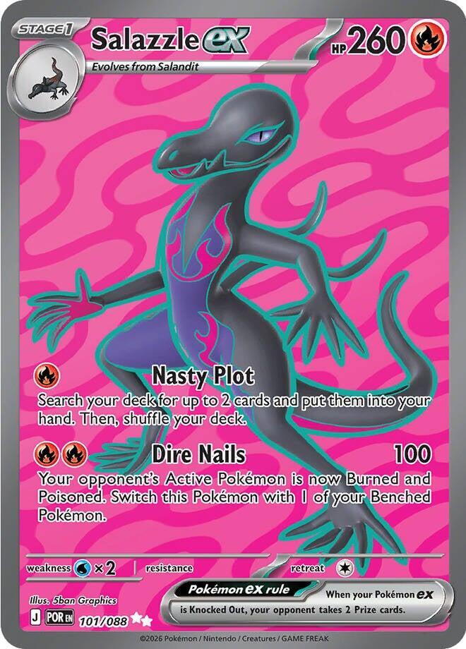 Pokemon Perfect Order Salazzle ex #101