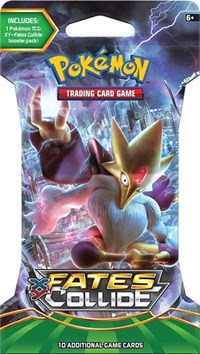 Pokemon XY Fates Collide Sleeved Booster Pack (Mega Alakazam)
