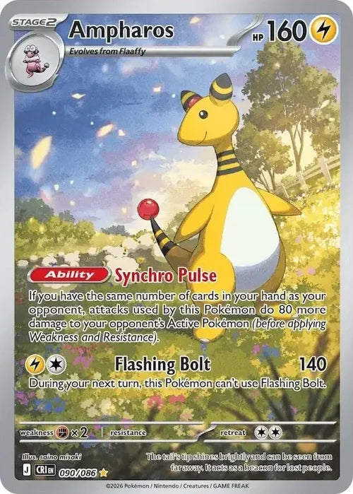 Pokemon Chaos Rising Ampharos #090