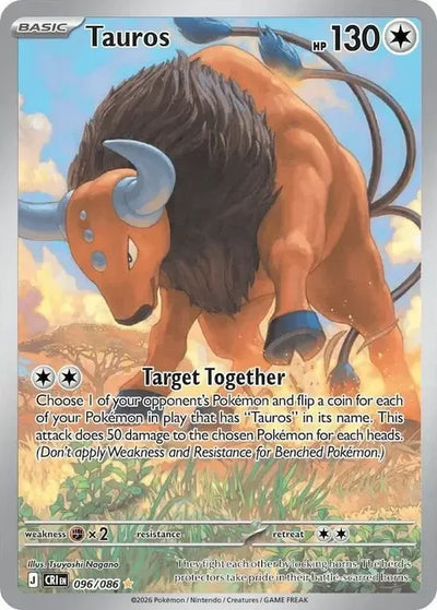 Pokemon Chaos Rising Tauros #096
