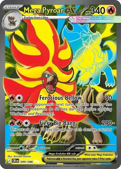 Pokemon Chaos Rising Mega Pyroar #099