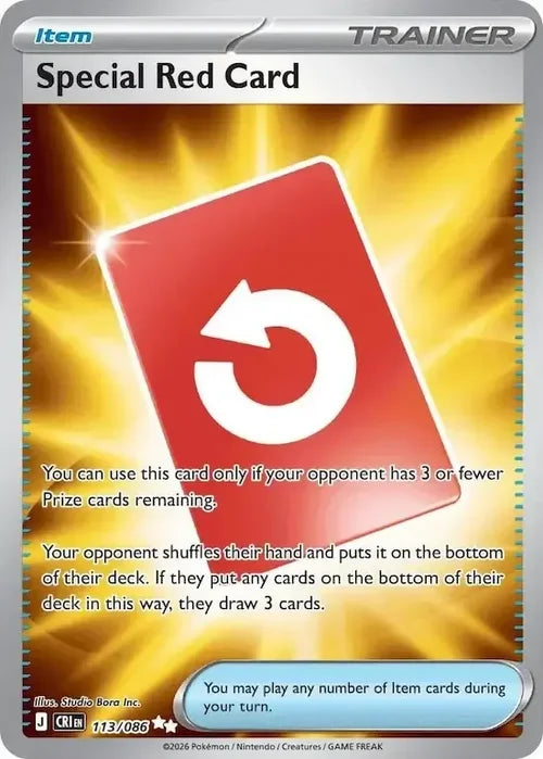 Pokemon Chaos Rising Special Red Card #113