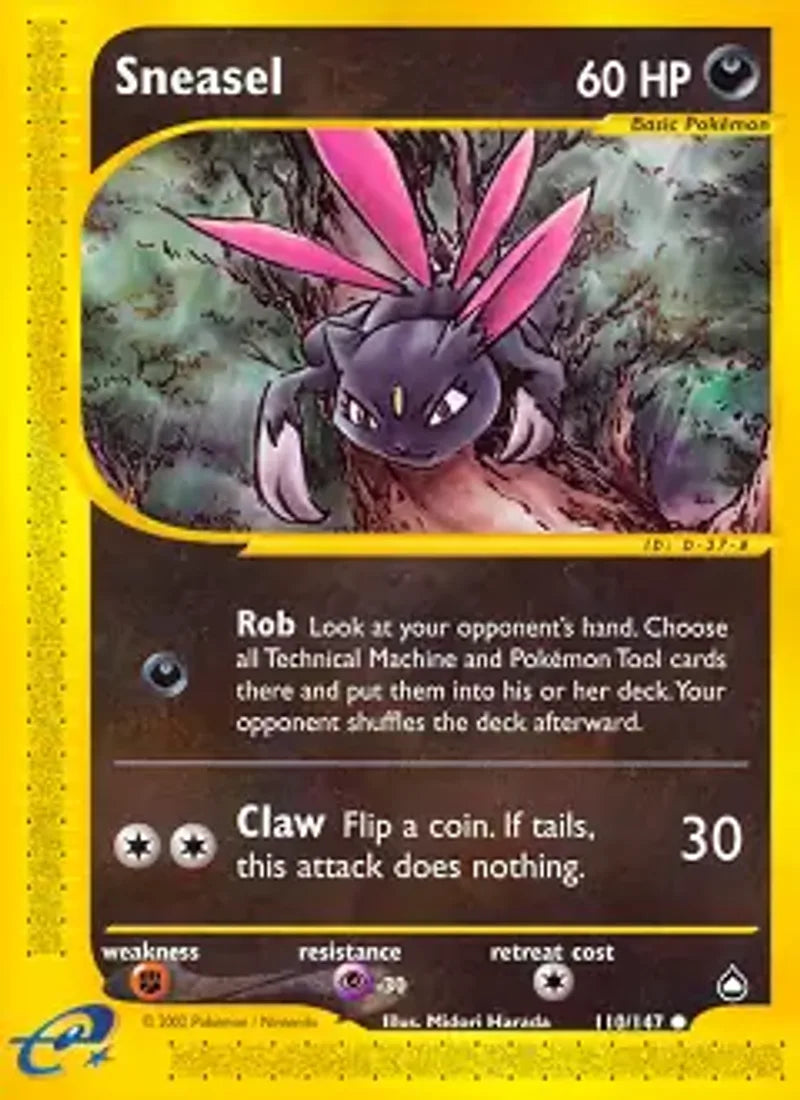 Pokemon Aquapolis Sneasel #110
