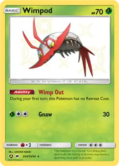 Pokemon Hidden Fates Wimpod #SV4