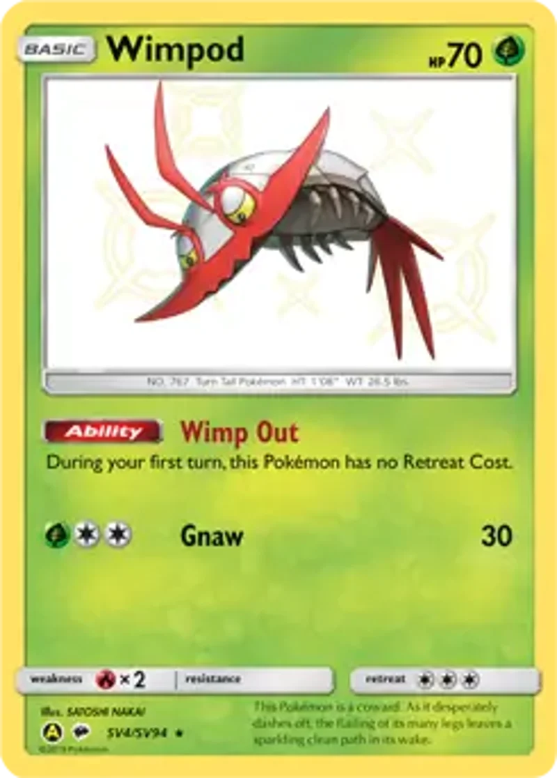 Pokemon Hidden Fates Wimpod #SV4