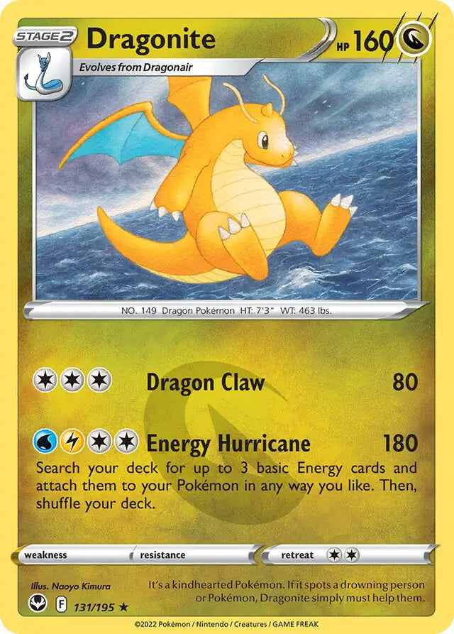 Pokemon Silver Tempest Dragonite #131
