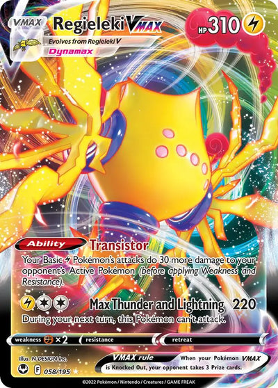 Pokemon Silver Tempest Regieleki VMAX #058