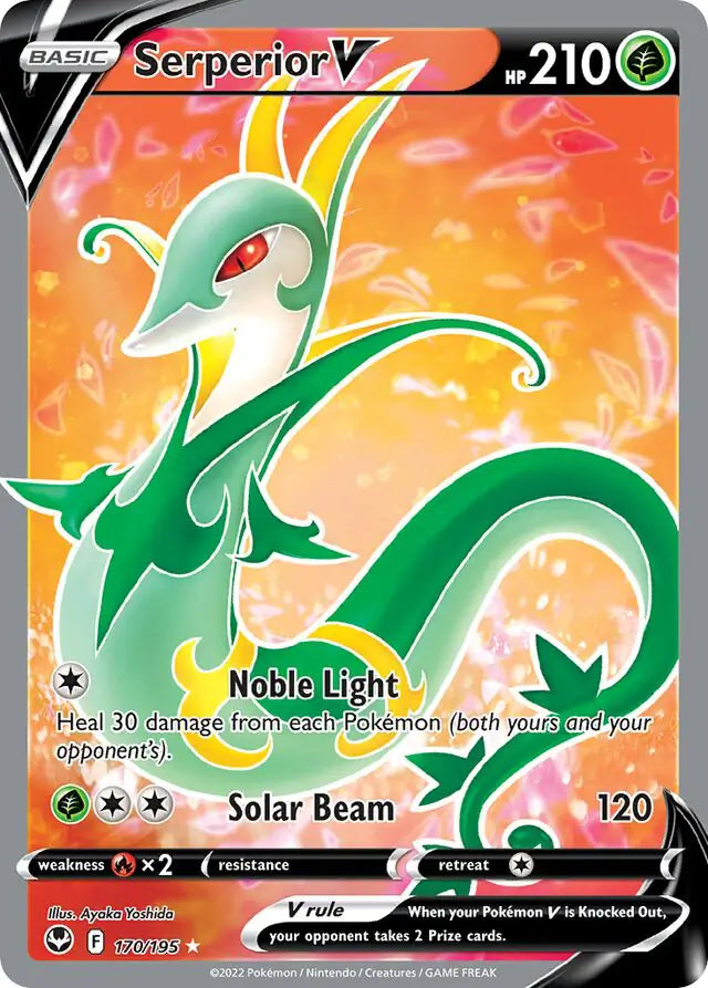 Pokemon Silver Tempest Serperior V #170