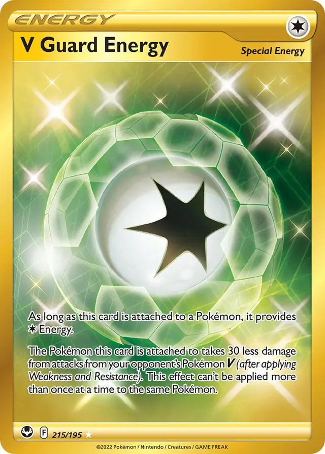 Pokemon Silver Tempest V Guard Energy #215
