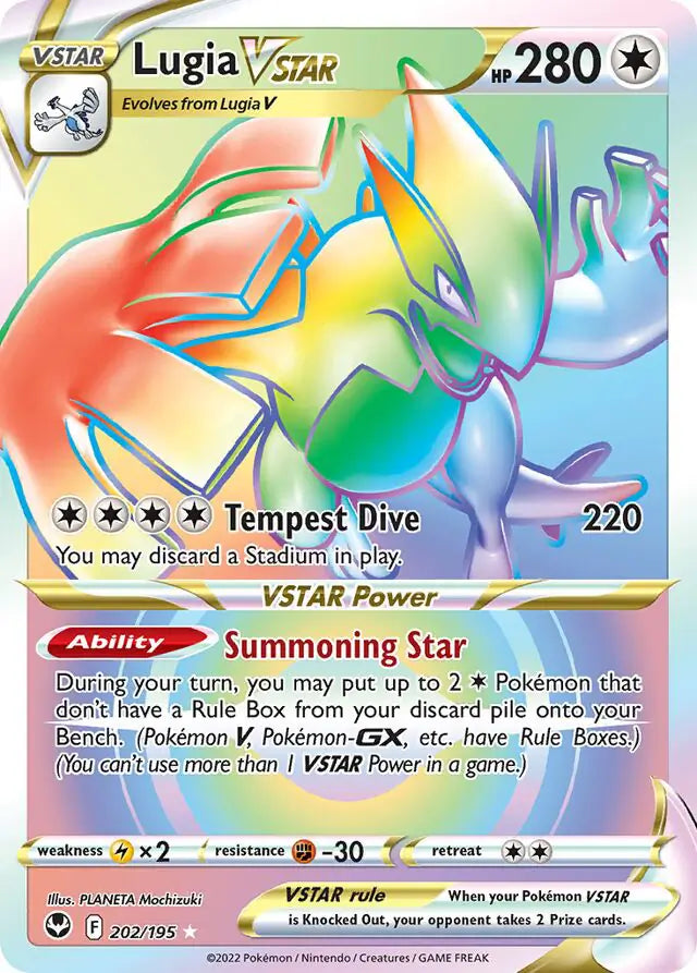 Pokemon Silver Tempest Lugia VSTAR #202
