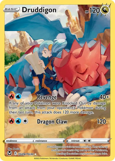 Pokemon Silver Tempest Druddigon #TG09