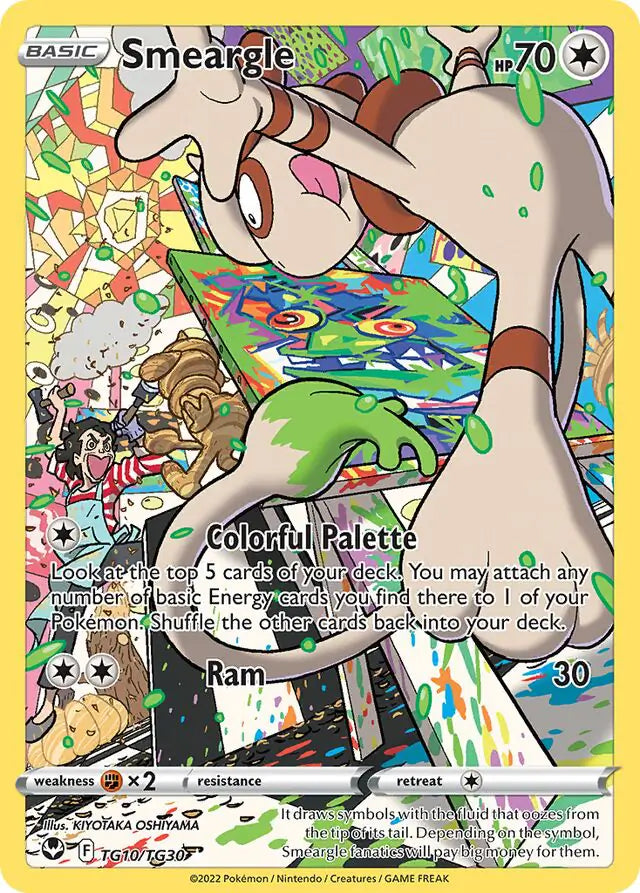 Pokemon Silver Tempest Smeargle #TG10