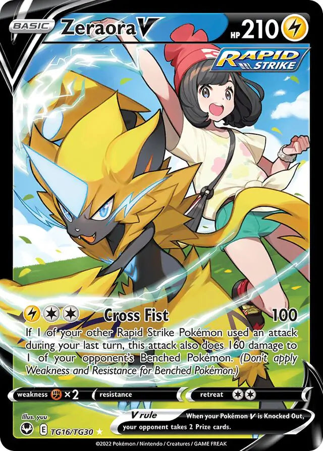 Pokemon Silver Tempest Zeraora V #TG16