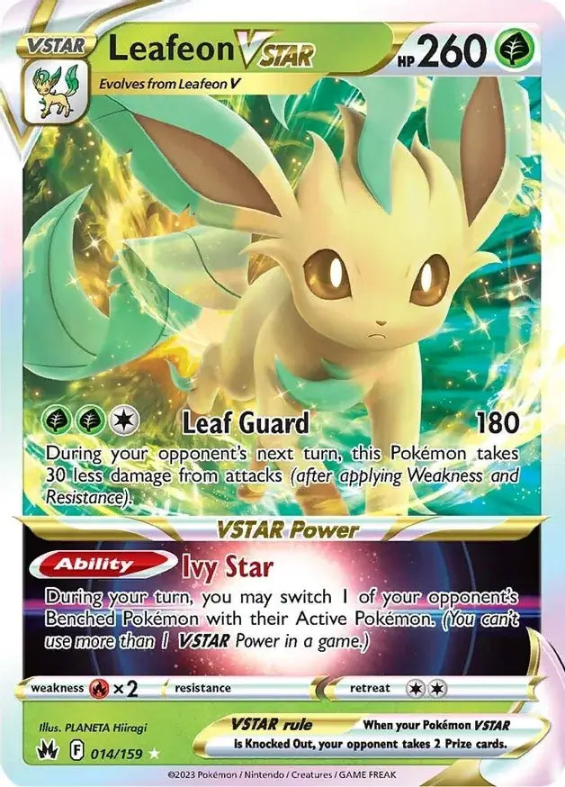 Pokemon Crown Zenith Leafeon VSTAR #014