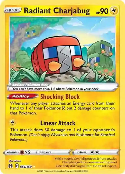 Pokemon Crown Zenith Radiant Charjabug #051