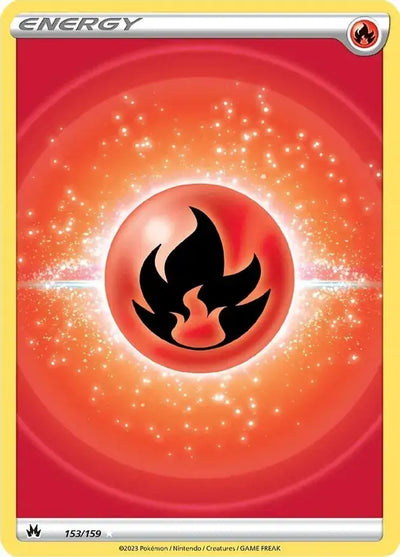 Pokemon Crown Zenith Fire Energy #153