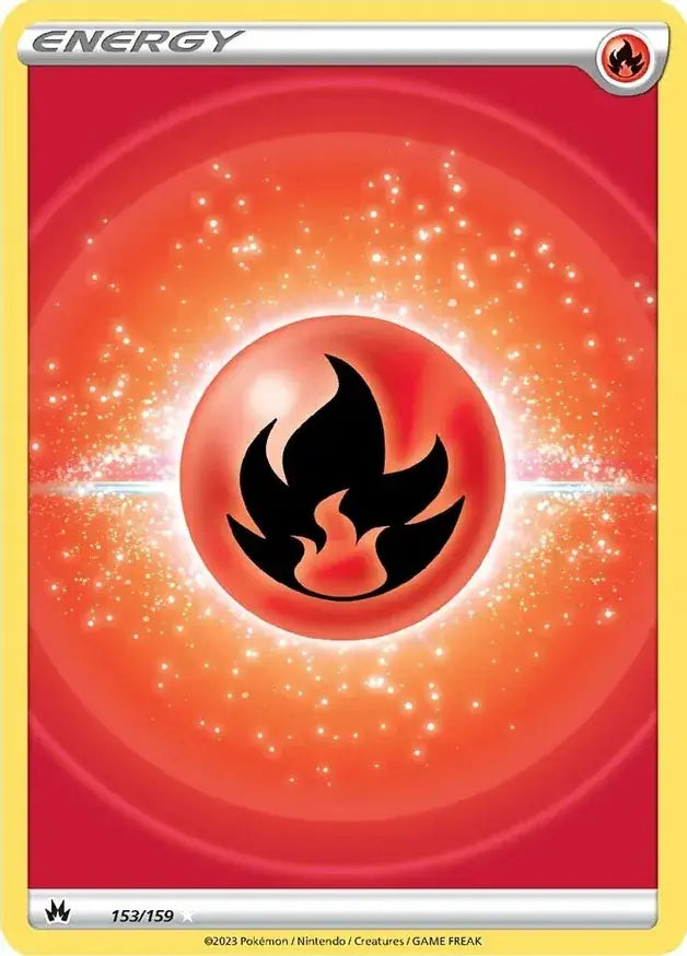 Pokemon Crown Zenith Fire Energy #153