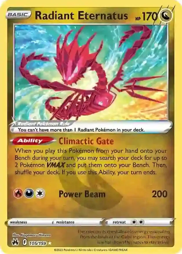 Pokemon Crown Zenith Radiant Eternatus #105