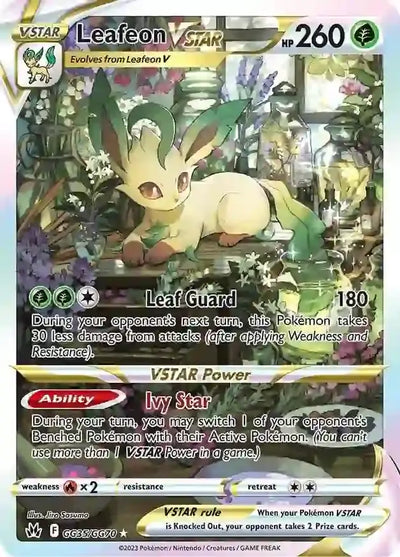 Pokemon Crown Zenith Leafeon VSTAR #GG35