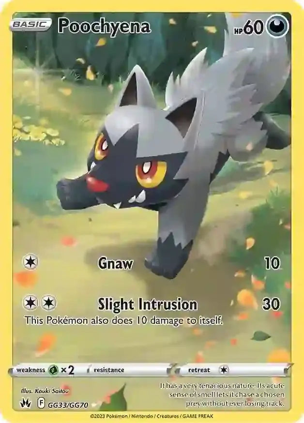 Pokemon Crown Zenith Poochyena #GG33