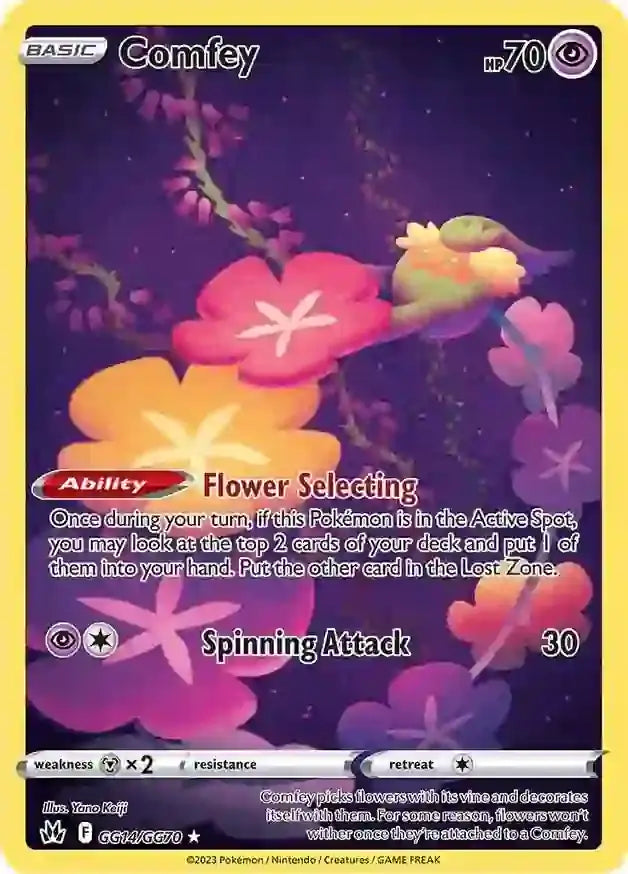 Pokemon Crown Zenith Comfey #GG14