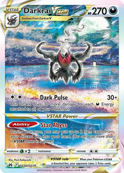 Pokemon Crown Zenith Darkrai VSTAR #GG50