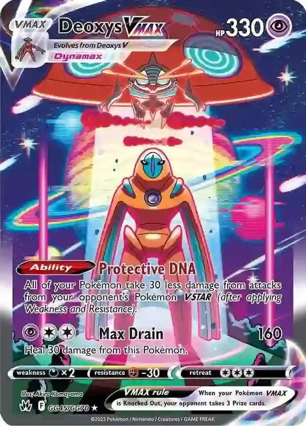 Pokemon Crown Zenith Deoxys VMAX #GG45