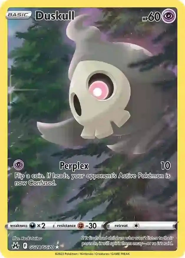 Pokemon Crown Zenith Duskull #GG28