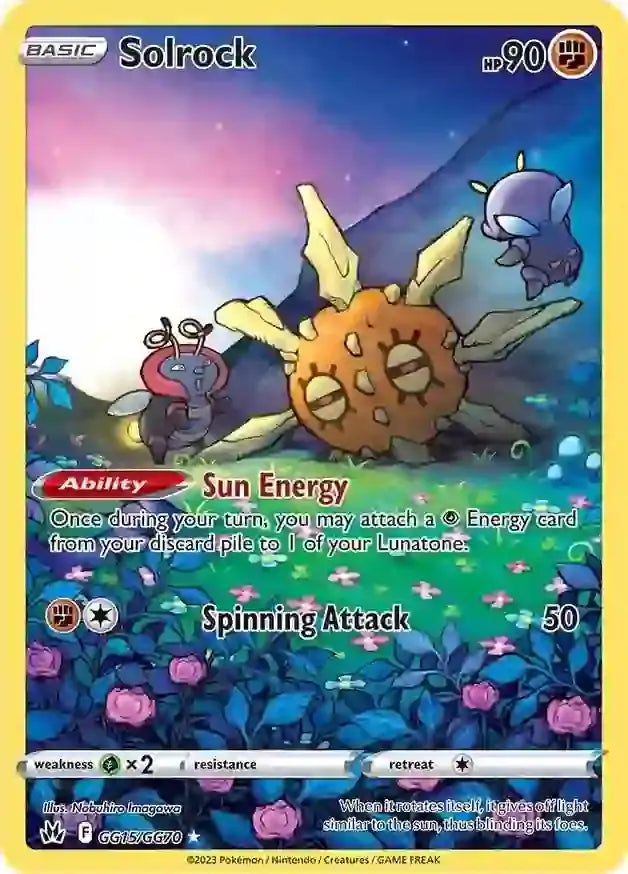 Pokemon Crown Zenith Solrock #GG15