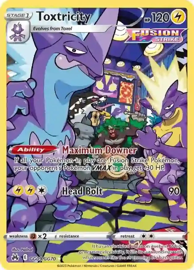 Pokemon Crown Zenith Toxtricity #GG09