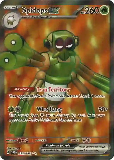 Pokemon Scarlet & Violet Base Spidops ex #223