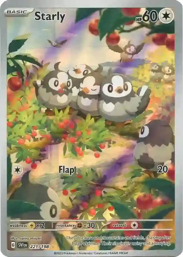 Pokemon Scarlet & Violet Base Starly #221
