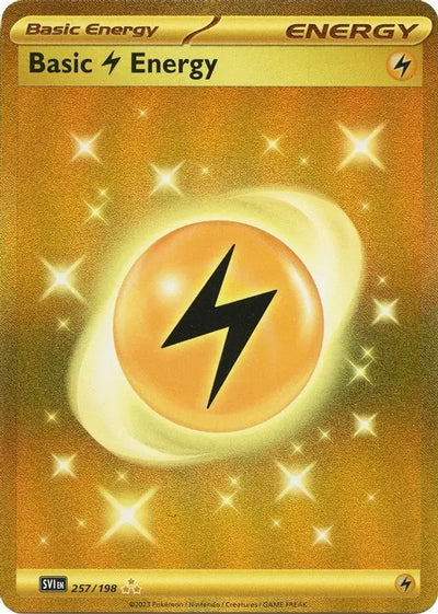 Pokemon Scarlet & Violet Base Basic Lightning Energy #257