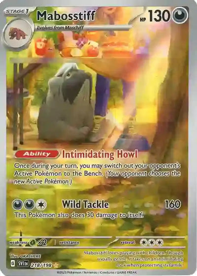 Pokemon Scarlet & Violet Base Mabosstiff #218