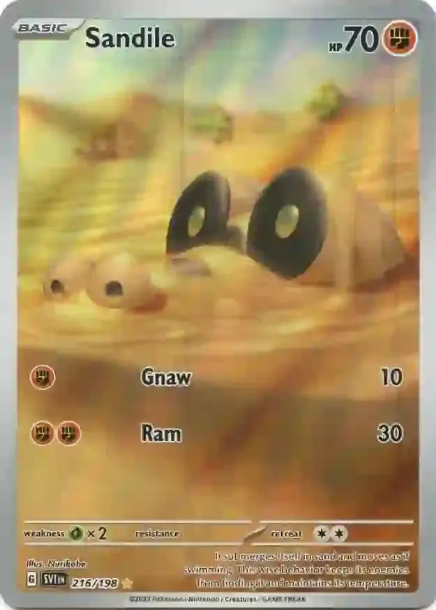 Pokemon Scarlet & Violet Base Sandile #216