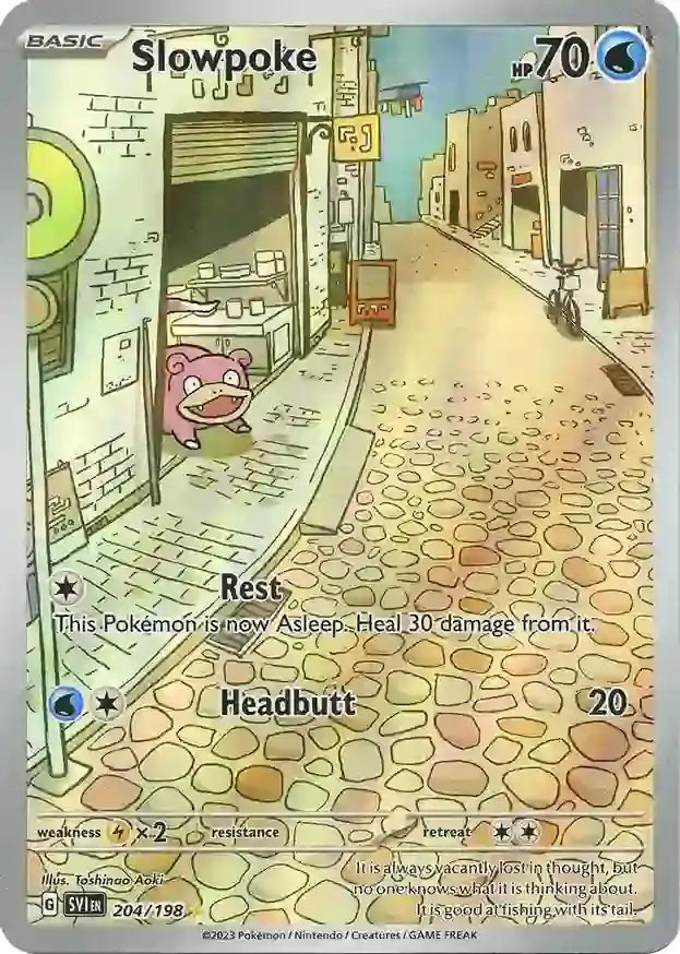 Pokemon Scarlet & Violet Base Slowpoke #204