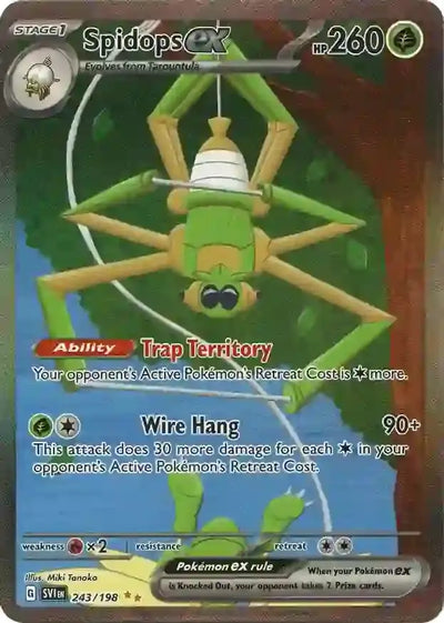 Pokemon Scarlet & Violet Base Spidops ex #243