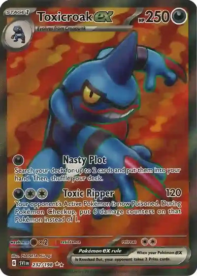 Pokemon Scarlet & Violet Base Toxicroak ex #232