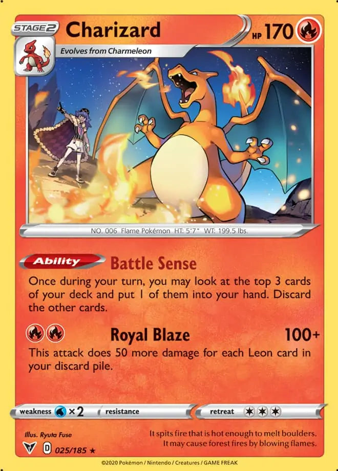 Pokemon Vivid Voltage Charizard #025