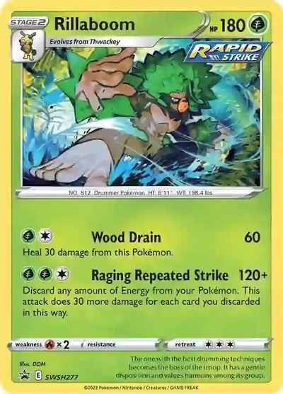Pokemon Sword & Shield Promo Rillaboom #SWSH277