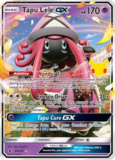 Pokemon Celebrations: Classic Collection Tapu Lele GX #60