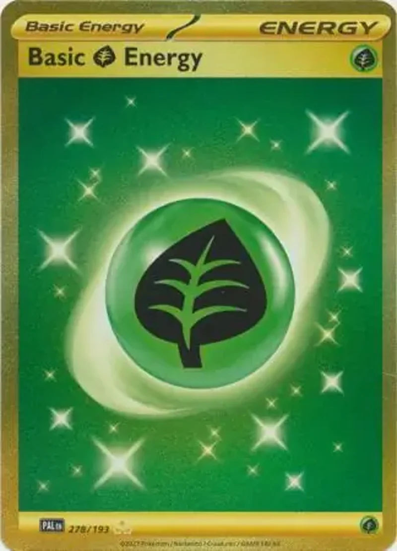 Pokemon Paldea Evolved Basic Grass Energy #278