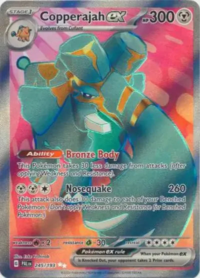 Pokemon Paldea Evolved Copperajah ex #245