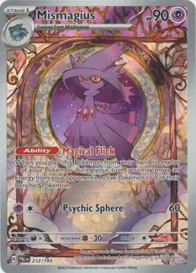 Pokemon Paldea Evolved Mismagius #212