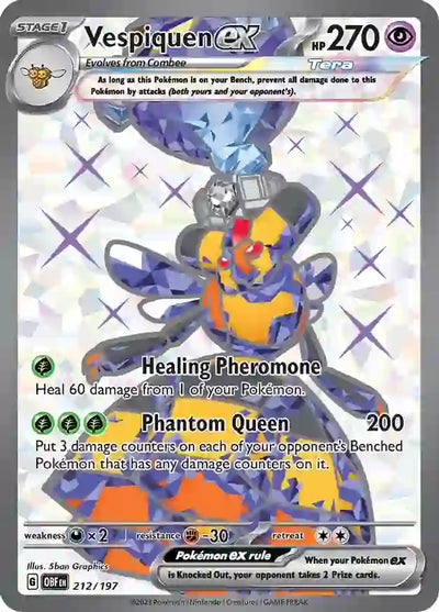 Pokemon Obsidian Flames Vespiquen ex #212