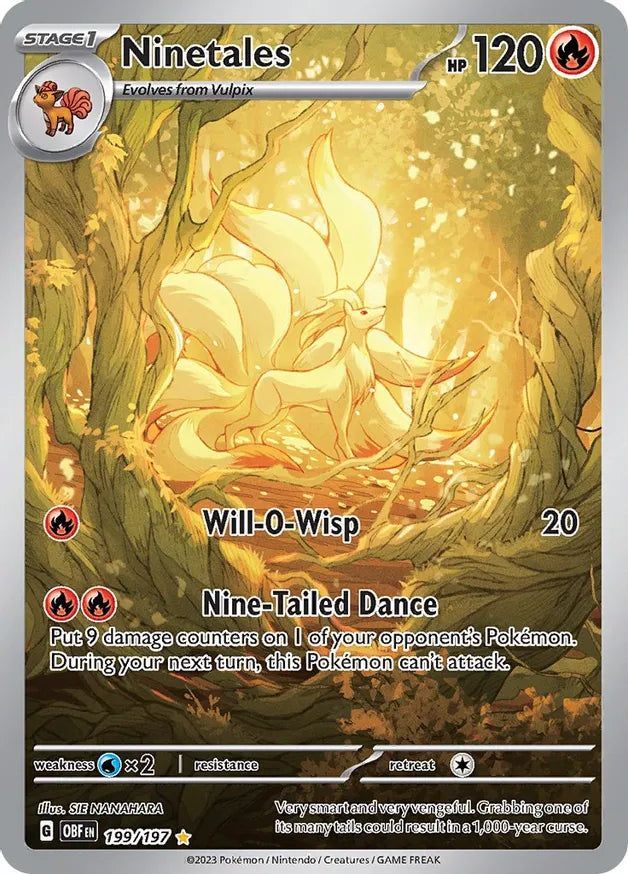 Pokemon Obsidian Flames Ninetales #199