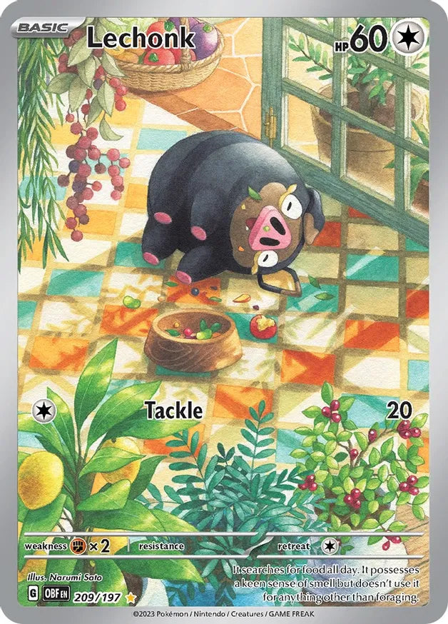 Pokemon Obsidian Flames Lechonk #209