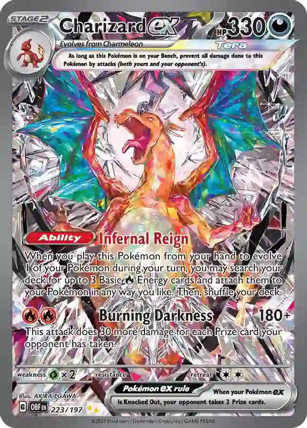 Pokemon Obsidian Flames Charizard ex #223